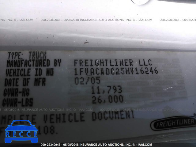 2005 FREIGHTLINER M2 106 MEDIUM DUTY 1FVACWDC25HV16246 image 9