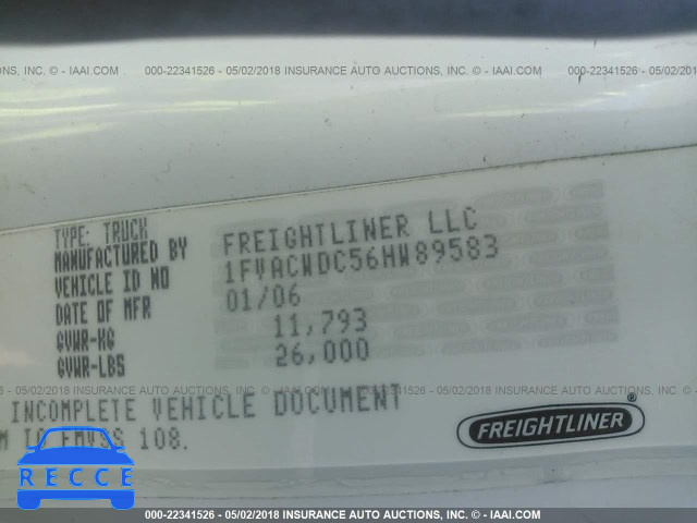 2006 FREIGHTLINER M2 106 MEDIUM DUTY 1FVACWDC56HW89583 image 9