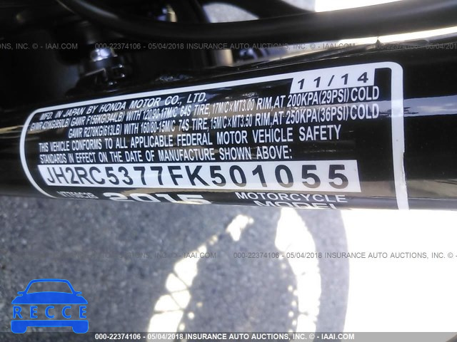 2015 HONDA VT750 C2B JH2RC5377FK501055 image 9