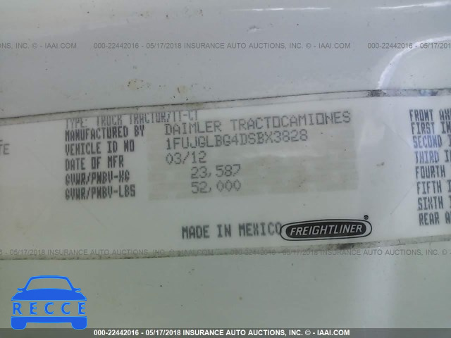 2013 FREIGHTLINER CASCADIA 125 1FUJGLBG4DSBX3828 image 9