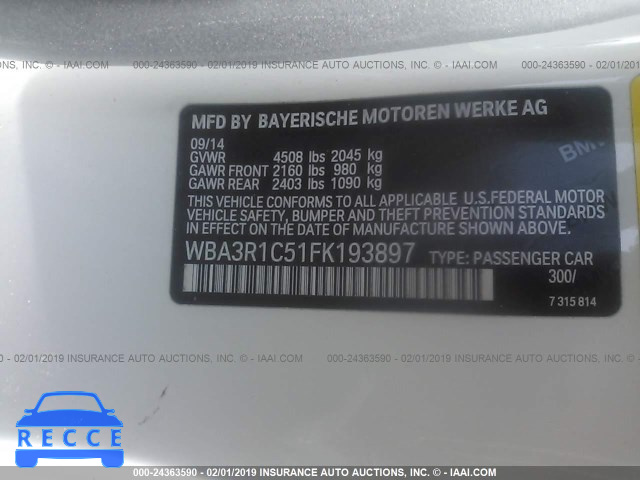 2015 BMW 435 WBA3R1C51FK193897 зображення 8
