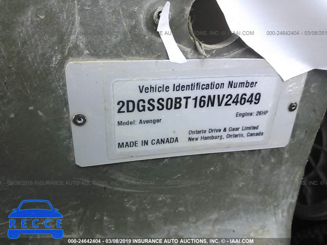 2006 ARGO AVENGER 2DGSS0BT16NV24649 зображення 8