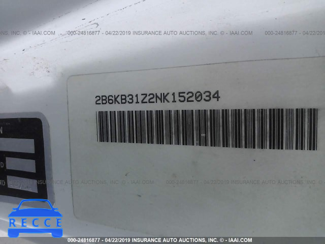 1992 DODGE RAM VAN B350 2B6KB31Z2NK152034 image 8