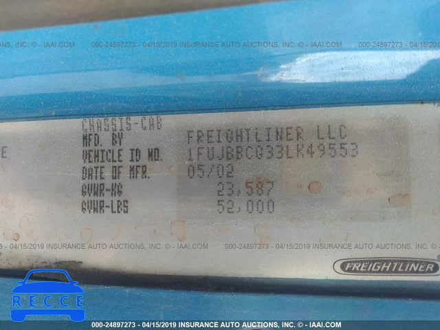 2003 FREIGHTLINER ST120 ST120 1FUJBBCG33LK49553 image 8