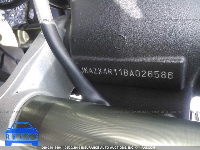 2011 KAWASAKI ZX600 R JKAZX4R11BA026586 image 8