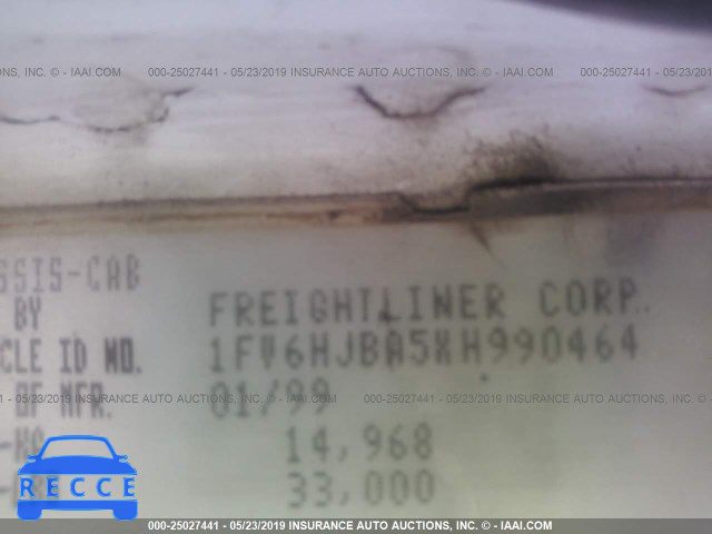 1999 FREIGHTLINER FL70 1FV6HJBA5XH990464 image 8