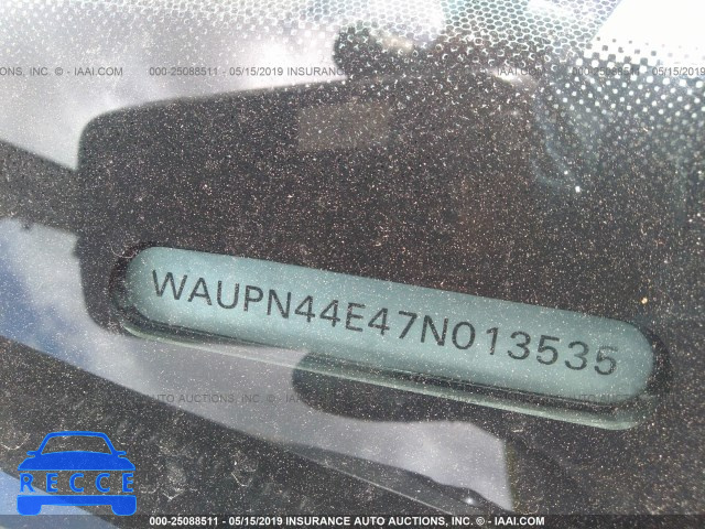 2007 AUDI S8 QUATTRO WAUPN44E47N013535 image 8