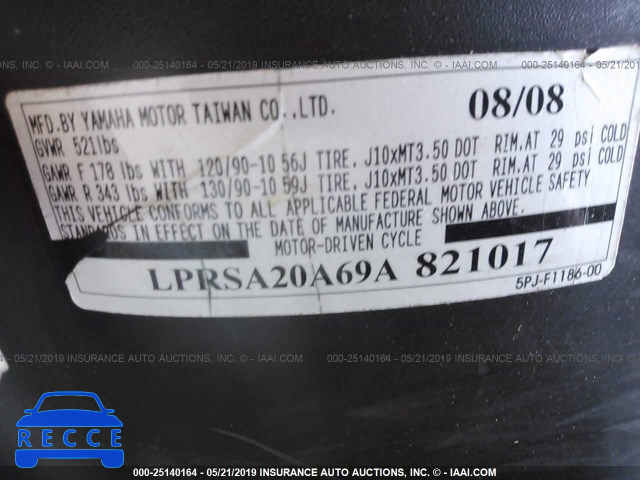 2009 YAMAHA YW50 LPRSA20A69A821017 image 8