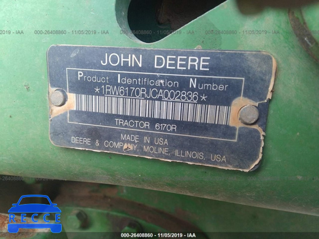 2012 JOHN DEERE OTHER 1RW6170RJCA002836 зображення 8