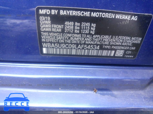 2020 BMW M340XI WBA5U9C09LAF54534 image 8