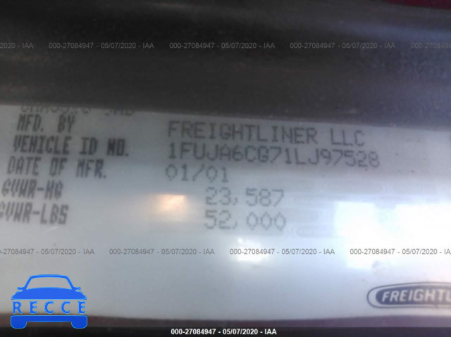 2001 FREIGHTLINER COLUMBIA COLUMBIA 1FUJA6CG71LJ97528 image 8