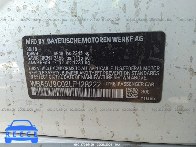 2020 BMW M340XI WBA5U9C02LFH28222 image 8