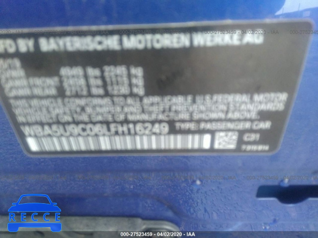 2020 BMW M340XI WBA5U9C06LFH16249 image 8