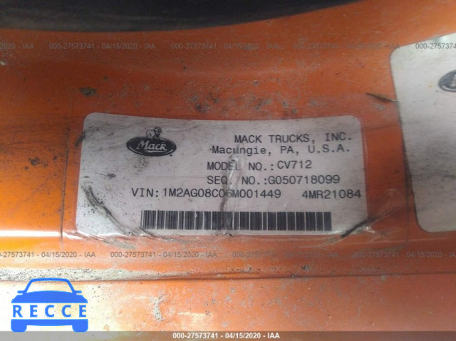2006 MACK 700 CV700 1M2AG08C06M001449 image 7