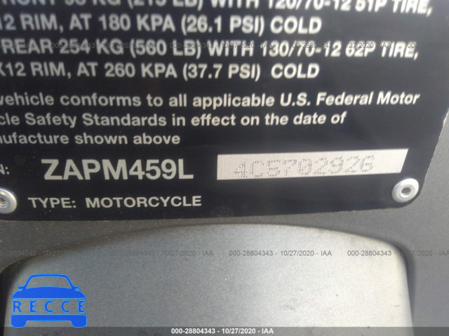 2012 VESPA GTS 300 SUPER ZAPM459L4C5702926 image 9