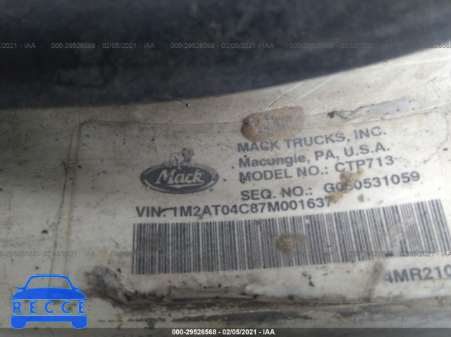 2007 MACK 700 CTP700 1M2AT04C87M001637 image 8