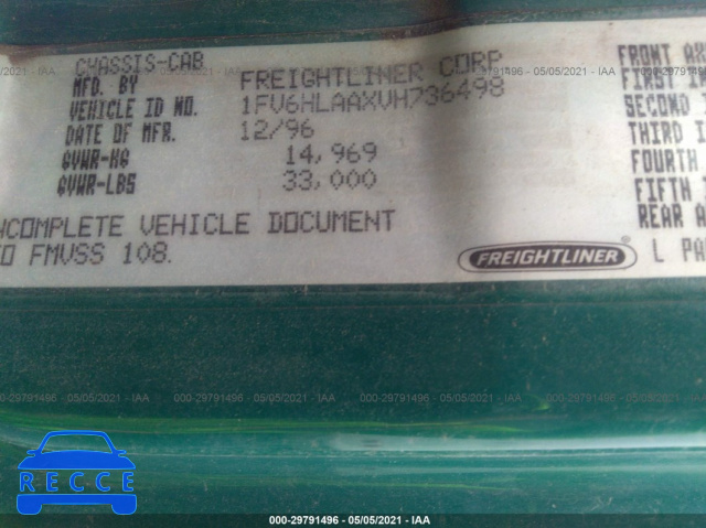 1997 FREIGHTLINER MEDIUM CONVENTIONAL FL70 1FV6HLAAXVH736498 image 8