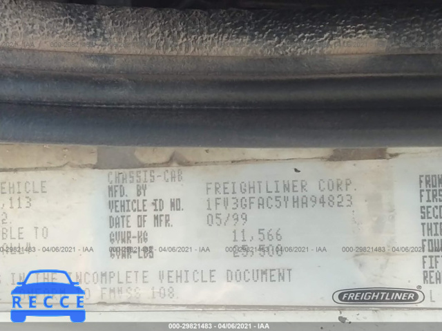 2000 FREIGHTLINER MEDIUM CONVENTIONAL FL60 1FV3GFAC5YHA94823 image 8