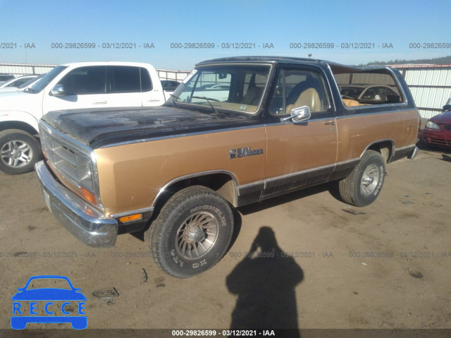 1986 DODGE RAMCHARGER AW-100 3B4GW12WXGM643433 Bild 1