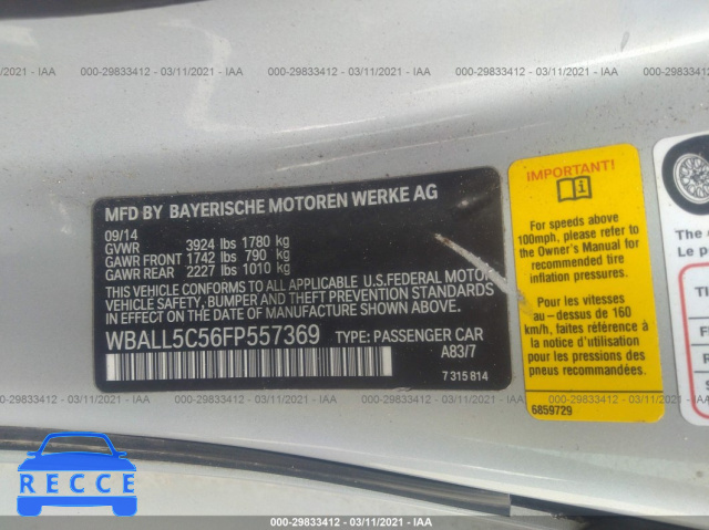 2015 BMW Z4 SDRIVE28I WBALL5C56FP557369 image 8