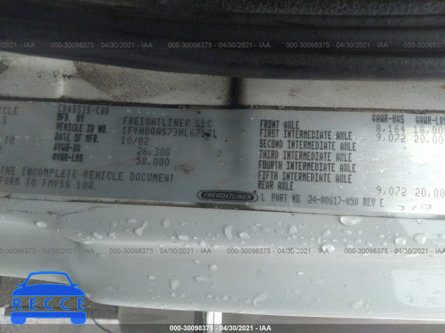 2003 FREIGHTLINER MEDIUM CONVENTIONAL FL112 1FVHBGAS73HL67171 image 8