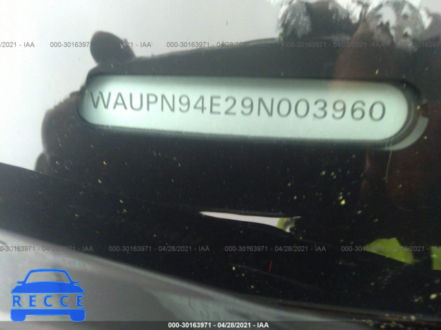 2009 AUDI S8  WAUPN94E29N003960 image 8