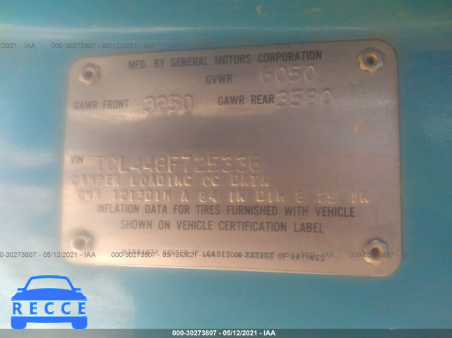1978 GMC SIERRA  TCL448F725336 image 8