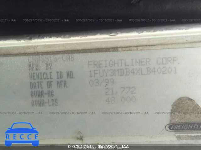 1999 FREIGHTLINER FLD FLD112 1FUY3MDB4XLB40201 image 9