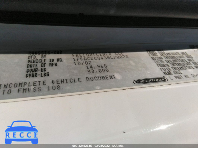 2003 FREIGHTLINER M2 106 MEDIUM DUTY 1FVACXCS43HL72078 image 8