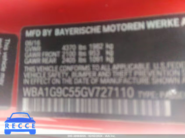 2016 BMW 228I XDRIVE WBA1G9C55GV727110 зображення 8