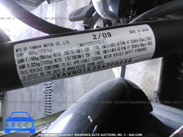 2009 YAMAHA XVS950 A JYAVN01E39A006556 Bild 9