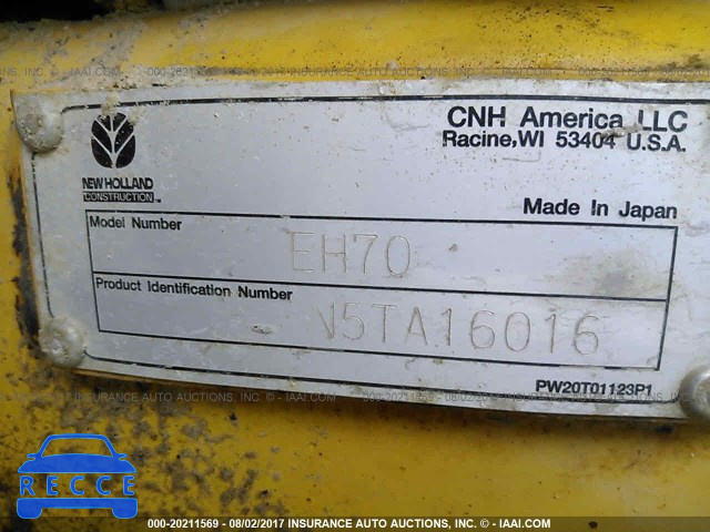 2005 NEW HOLLAND EH70 N5TA16016 image 8