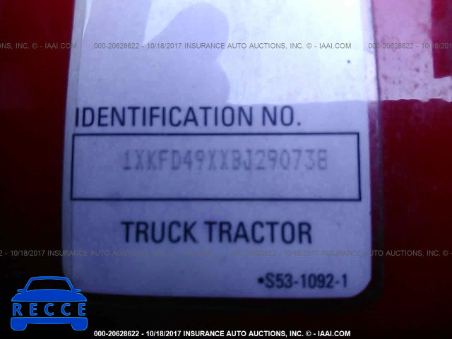 2011 KENWORTH T700 T700 1XKFD49XXBJ290738 image 9