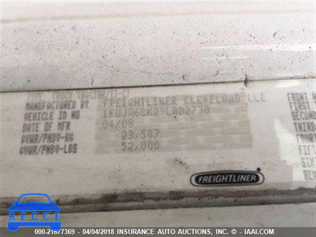 2009 FREIGHTLINER COLUMBIA COLUMBIA 1FUJA6CK29LAD2730 image 9