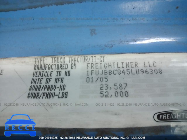2005 FREIGHTLINER CONVENTIONAL ST120 1FUJBBCG45LU96308 Bild 9