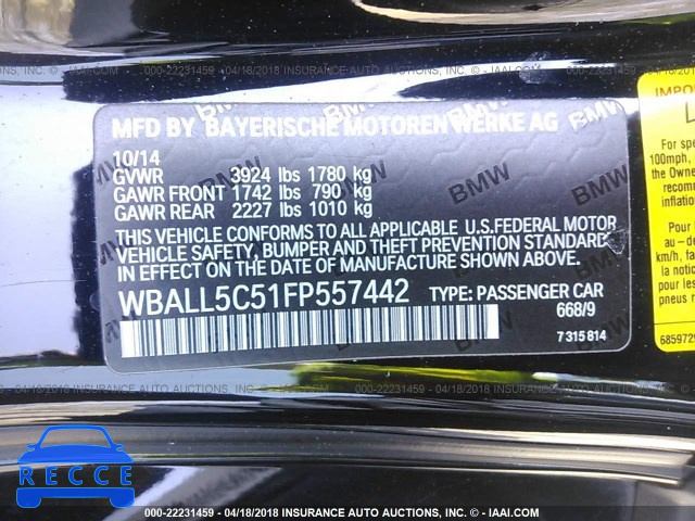 2015 BMW Z4 SDRIVE28I WBALL5C51FP557442 image 8