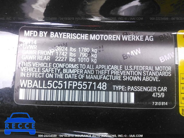 2015 BMW Z4 SDRIVE28I WBALL5C51FP557148 image 8