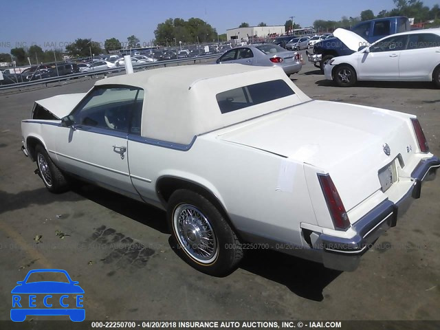 1984 CADILLAC ELDORADO BIARRITZ 1G6AL6783EE637696 зображення 2