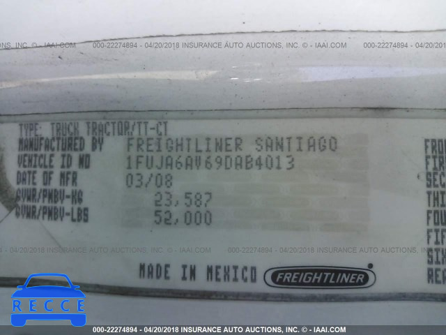 2009 FREIGHTLINER COLUMBIA COLUMBIA 1FUJA6AV69DAB4013 image 9