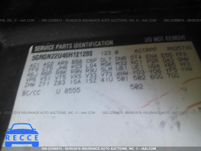 2006 HUMMER H2 SUT 5GRGN22U46H121280 image 8