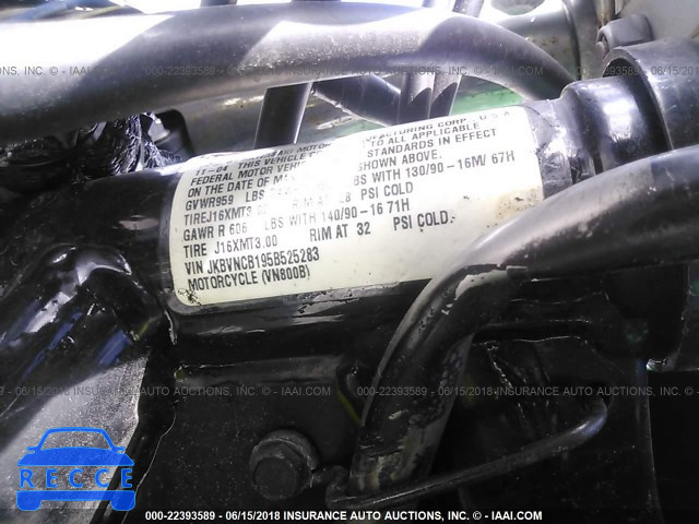 2005 KAWASAKI VN800 B JKBVNCB195B525283 зображення 9