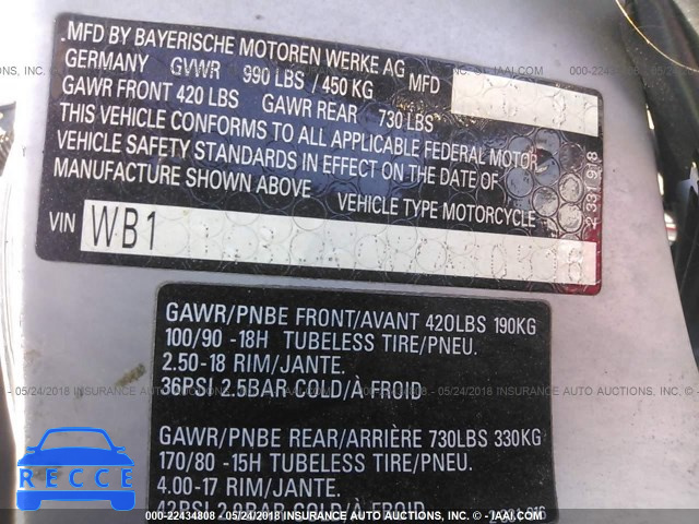 1998 BMW R1200 C WB10434A7WZA60516 зображення 9