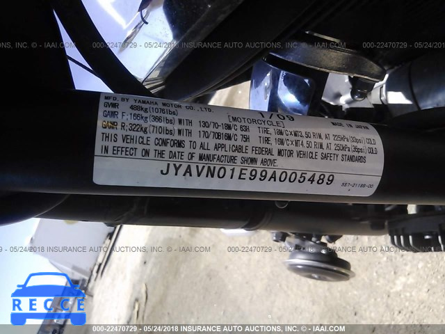 2009 YAMAHA XVS950 A JYAVN01E99A005489 Bild 9