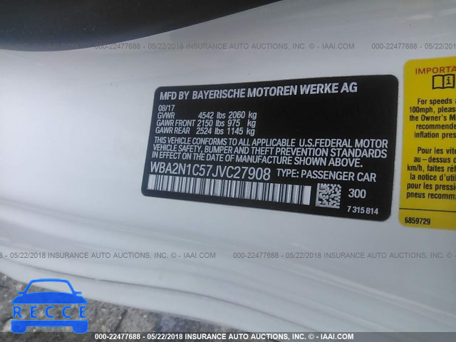 2018 BMW M240I WBA2N1C57JVC27908 зображення 8
