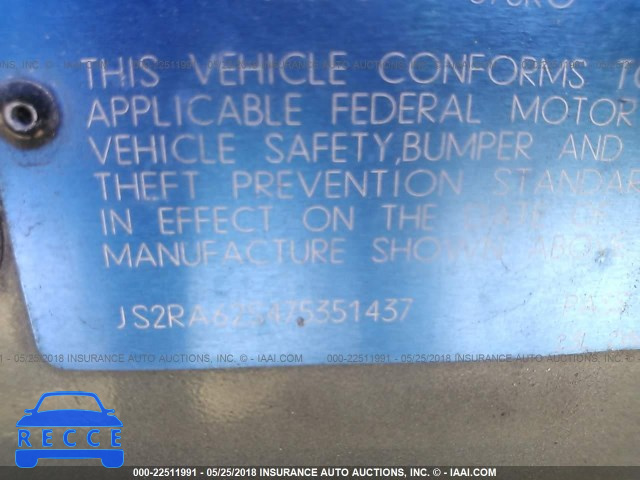 2007 SUZUKI AERIO JS2RA62S475351437 image 8