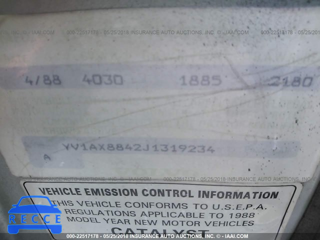 1988 VOLVO 244 DL/GL YV1AX8842J1319234 Bild 8