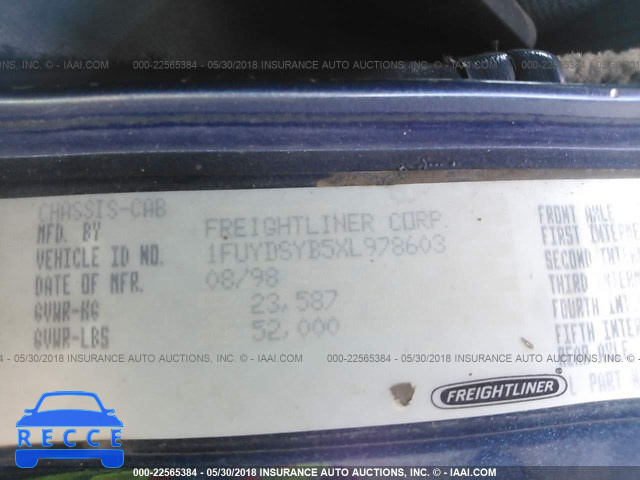 1999 FREIGHTLINER CONVENTIONAL FLD120 1FUYDSYB5XL978603 image 9