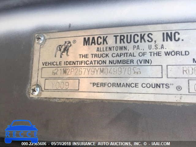 2000 MACK RD688S RD600 1M2P267Y9YM049978 image 9