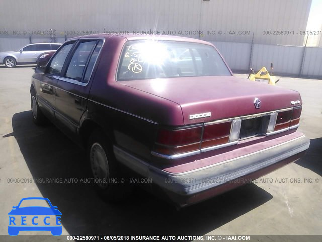 1989 DODGE SPIRIT 1B3BA46K8KF443469 зображення 2