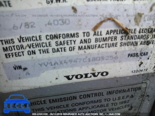 1982 VOLVO 244 DL/GL YV1AX4947C1805256 image 8